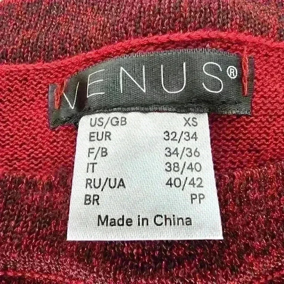 ✨Like New✨ Venus Long-Sleeved Striped Shimmer Lightweight Sweater, Size XS - Picture 7 of 9